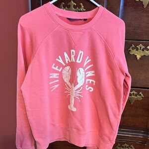Vineyard Vines Coral Crew Neck Sweater